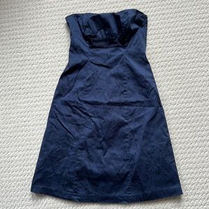 RW&CO. Strapless navy blue dress, size 0